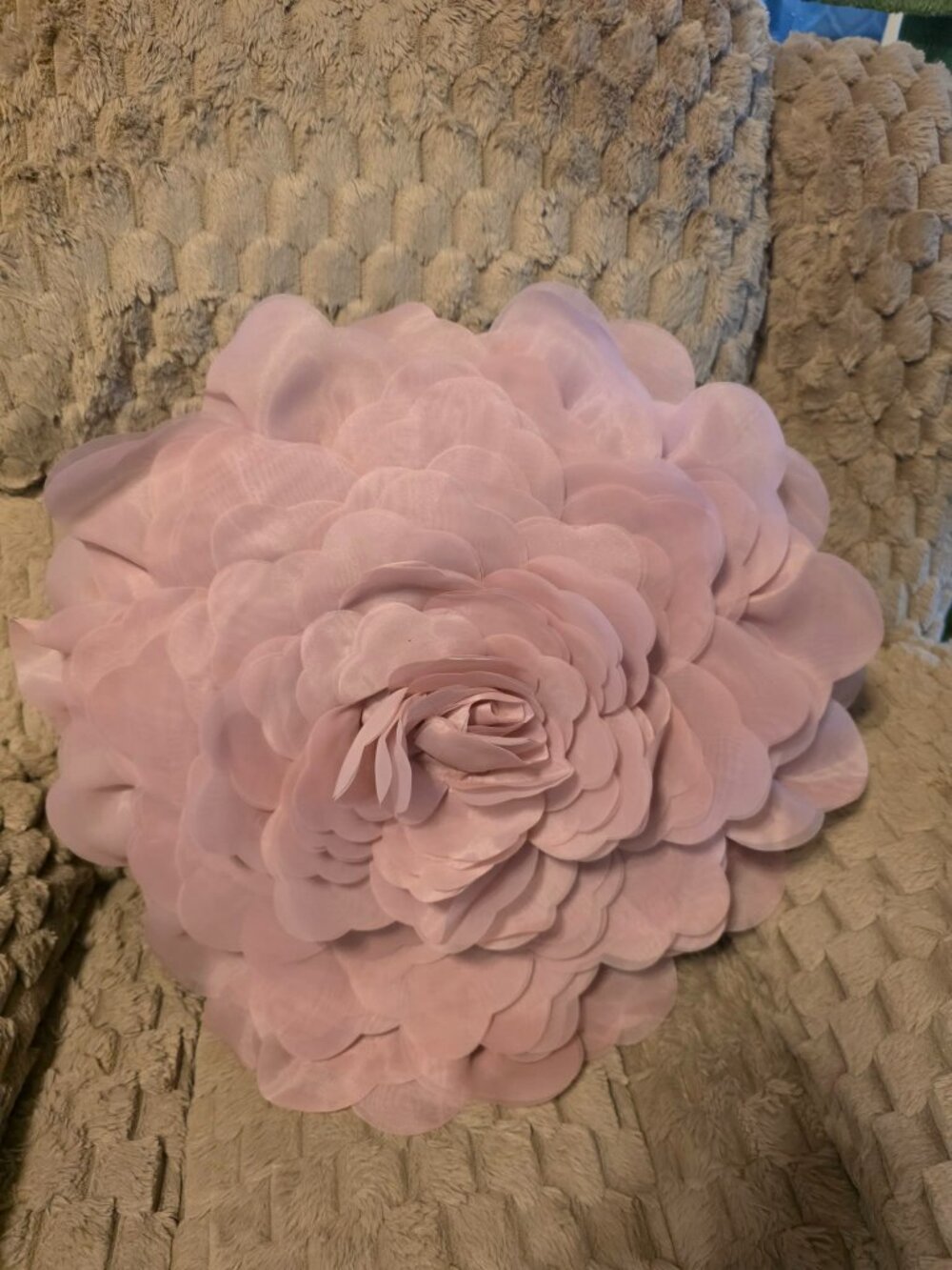 Dusty Rose Pink Large Accent Pillow